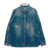 LFYT ラファイエット ダメージ加工 デニムシャツ インディゴ sizeXL 瑞穂店