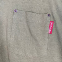 80's STUSSY ステューシー リベット打ちポケット Tシャツ 無地 グリーン USA製 黒タグ Size L 福生店