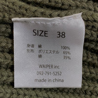 WAIPER INC ワイパー コットンニット コマンドセーター オリーブ Size M 福生店