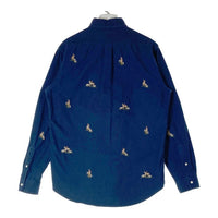 POLO RALPH LAUREN ポロラルフローレン オックスフォードシャツ 刺繍総柄 ネイビー sizeM 瑞穂店