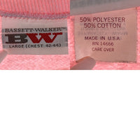 80's BASETT-WALKER フラミンゴプリント ラグランスリーブスウェットトレーナー ピンク Size L 福生店