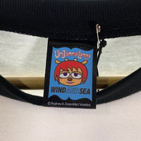 WIND AND SEA ウィンダンシー UmJammer Lammy WDS raglan TEE ウンジャマラミー ラグランスリーブTシャツ ブラック 刺繡プリント WDS-UJL-02 Size L 福生店