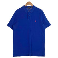 POLO RALPH LAUREN ポロラルフローレン CLASSIC FIT 鹿の子 ポロシャツ 半袖 ブルー Size L 福生店