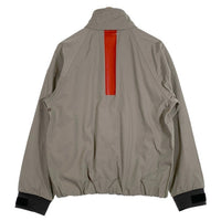 PRADA SPORT プラダスポーツ ナイロン スタンドカラー ジップアップジャケット ラバーロゴプリント ライトグレー SGV218 Size 50 福生店