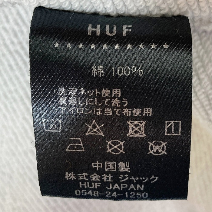 HUF ハフ ハーフジップ 半袖スウェット グレー sizeS 瑞穂店