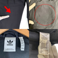 adidas アディダス トラックスーツ ジャケット パンツ セット ブラック グレー IC6004 IC6006 Size XL 福生店