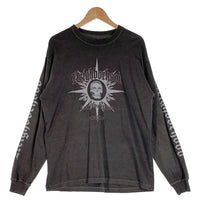 NEIGHBORHOOD ネイバーフッド NH.TEE LS-15 スカルプリント ロングスリーブTシャツ フェードブラック Size L 福生店