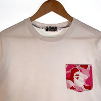 A BATHING APE アベイシングエイプ Camo Pocket Tee カモポケットTシャツ ホワイト 001CSH801012M Size L 福生店