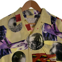 WACKO MARIA ワコマリア DJ HARVEY オープンカラーレーヨンシャツ イエロー Size S 福生店