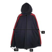 00's NIKE ナイキ サイドライン ロゴ刺繡 プルオーバースウェットパーカー ブラック レッド Size XL 福生店