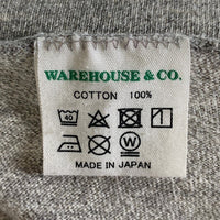 WAREHOUSE ウエアハウス 4601 CLIFTON プリントTシャツ 杢グレー Size M 福生店