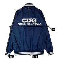 CDG COMME des GARCONS シーディージー コムデギャルソン バックプリント スタジャン ネイビー sizeL 瑞穂店