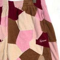 SUPREME シュプリーム 25SS Patchwork Velour Short パッチワーク ベロアショーツ ショートパンツ タン Size L 福生店