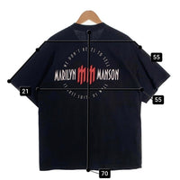 00's MARILYN MANSON マリリンマンソン THE BRIGHT YOUNG THINGS コピーライト2003 半袖 Tシャツ ブラック Size XL 福生店