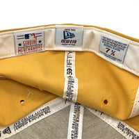 90's New Era ニューエラ MLB ボストン・レッドソックス 59FIFTY ベースボールキャップ マスタード ウール USA製 Size 7 3/8 (58.7cm) 福生店