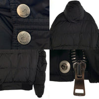 Gucci グッチ ナイロン ジップアップフーデッドジャケット 中綿 ブラック クレストパッチ 228012 Z9687 Size 54 福生店
