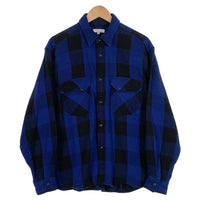 B&Y UNITED ARROWS ユナイテッドアローズ ブロックチェック ウエスタンシャツ ブルー 1226-173-0045 厚手 Size M 福生店