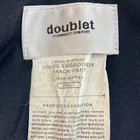 doublet ダブレット 18AW18PT85 CHAOS EMBROIDERY TRACK PANT ブラック sizeS 瑞穂店