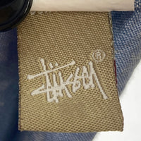 STUSSY ステューシー 半袖シャツ 船 イカリ 総柄 ブルー sizeL 瑞穂店