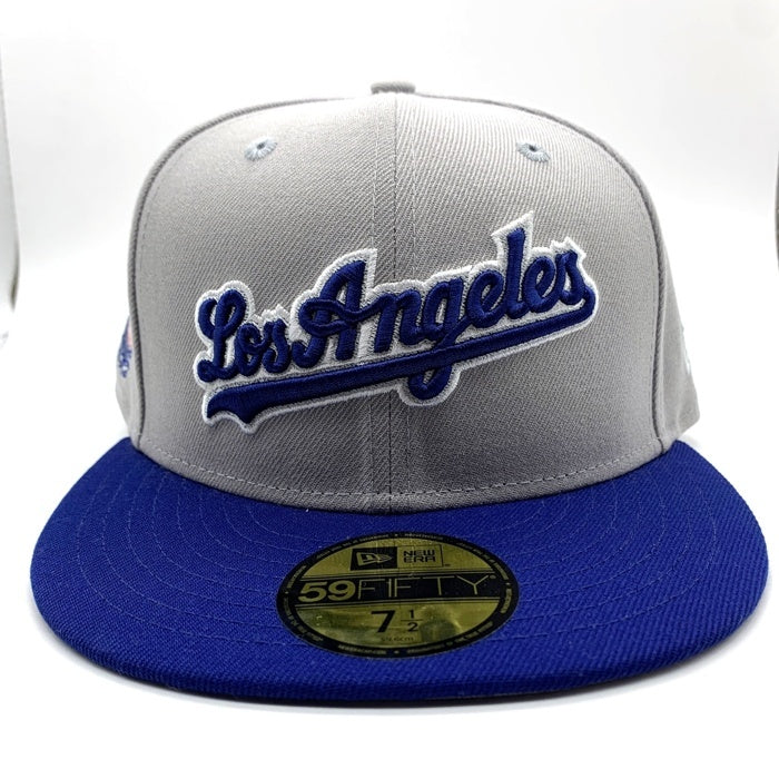 NEW ERA 59FIFTY 7 1/4 ドジャースグレー×ネイビーキャップ NEW ERA 59FIFTY 7 1/4 ドジャースグレー×ネイビーキャップ