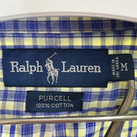 Ralph Lauren ラルフローレン PURCELL ボタンダウン 半袖 プルオーバーシャツ ブルー×ホワイト sizeM 瑞穂店