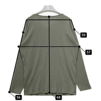 CLANE クラネ レイヤード リブロングTシャツ グリーン size2 瑞穂店