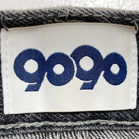 9090 ナインティナインティ ワイド デニムパンツ ブラック sizeL 瑞穂店