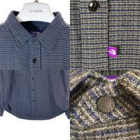 THE NORTH FACE ザノースフェイス PURPLE LABEL パープルレーベル NT3376N FLANNEL DOUBLE POCKET FIELD WORK SHIRT グレー sizeL 瑞穂店