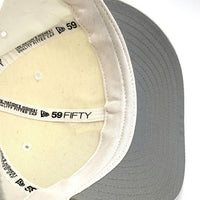 90's New Era ニューエラ MLB ニューヨーク・ヤンキース 59FIFTY ベースボールキャップ ホワイト ウール USA製 Size 7 3/8 (58.7cm) 福生店