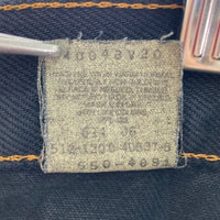 Levi's リーバイス 550 ボタン裏512 USA製 後染めブラック デニムパンツ ブラック size36 瑞穂店