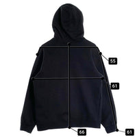 SUPREME シュプリーム 19AW NIKE ナイキ Leather Applique Hooded Sweatshirt レザーアップリケ プルオーバースウェットパーカー フーディー ブラック CK6225-010 Size L 福生店