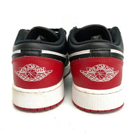 NIKE ナイキ 553560-161 GS Air Jordan 1 Low Bred Toe スニーカー ブラックxレッド size23.5cm 瑞穂店