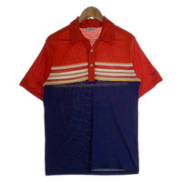 70's Levi's リーバイス ポロシャツ レッド ネイビー 薄手 Size L 福生店