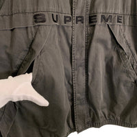 SUPREME シュプリーム 20AW Overdyed Twill Hooded Jacket オーバーダイツイル フーデッドジャケット ブラック Size XL 福生店