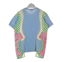 COMME des GARCONS HOMME PLUS コムデギャルソンオムプリュス PA-T019 AD2017 Disco期 異素材切替 Tシャツ ブルー sizeM 瑞穂店