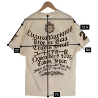 Travis Scott トラヴィス スコット CURCUS MAXIMUMS WORLD TOUR Tee サーカス マキシマム ワールド ツアー ユートピアの一夜 半袖 Tシャツ 日本限定 ホワイト Size L 福生店