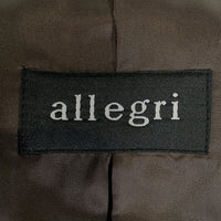 allegri アレグリ カシミヤ アンゴラ ステンカラーコート ブラック 襟裏フェイクレザー Size L 福生店