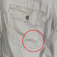 60's BIG MAC ビッグマック マチ付 半袖 ワークシャツ グレー VAT DYED ペニーズ Size M 相当 福生店