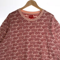 SUPREME シュプリーム 22SS Word Bubble Jacquard S/S Top ワードバブル ジャカード ショートスリーブトップ Tシャツ ピーチ Size L 福生店