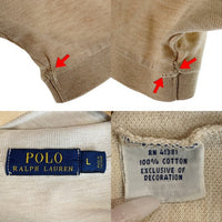 POLO RALPH LAUREN ポロラルフローレン 鹿の子 ポロシャツ 半袖 ベージュ Size L 福生店
