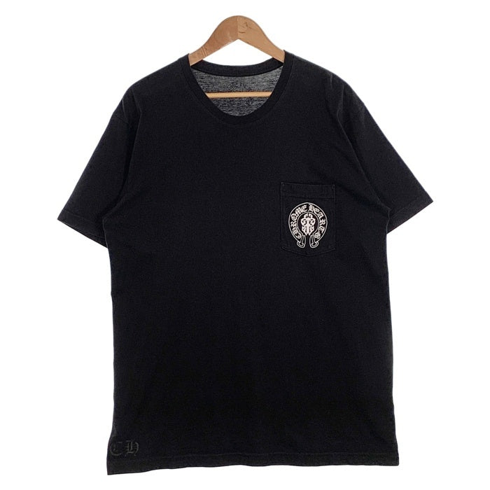 Chrome Hearts クロムハーツ ポケットTシャツ ブラック アメリカンフラッグ ホースシュー Size XL 福生店 –  GolRagオンラインショップ