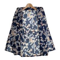 70's Sears シアーズ KINGS ROAD ポリエステル シャツ 幾何学模様 長袖 ネイビー Size M 福生店