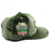 SUPREME シュプリーム 22AW New Era ニューエラ 59FIFTY Velour Box Logo ベロアボックスロゴ ベースボールキャップ グリーン Size 7 5/8 (60.6cm) 福生店