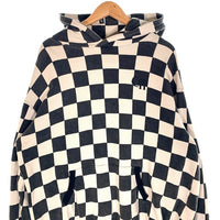 CAPTAINS HELM キャプテンズヘルム 24SS CHECKER HOODIE チェッカーフラッグ プルオーバースウェットパーカー ウォッシュ加工 ブラック ホワイト Size L 福生店