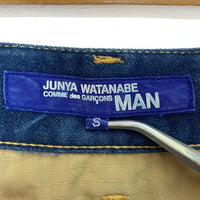 JUNYA WATANABE COMME des GARCONS MAN ジュンヤワタナベ コムデギャルソンマン WB-P035 ヒッコリー切替 デニムパンツ インディゴ sizeS 瑞穂店