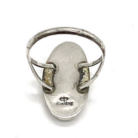 ナバホ族 CP ターコイズ シルバーリング STERLING Size 14号 福生店