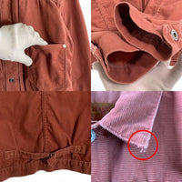 TCB JEANS ティーシービージーンズ S40’s Cords JKT WW2 1st コーデュロイジャケット 大戦 Tバック サーモンピンク Size 44 福生店