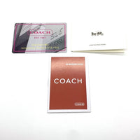 COACH コーチ CJ884 PVCレザー ラウンドファスナーウォレット 長財布 ライトブルー 福生店