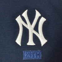 KITH キス MLB New York Yankees Hoodie ニューヨーク・ヤンキース 刺繍ロゴ プルオーバーパーカー ネイビー sizeL 瑞穂店