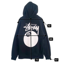 STUSSY ステューシー 8ボール プルオーバー フーディー パーカー ブラック Size L 福生店